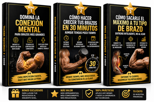 Brazos De Acero PRO +3 BONOS y desile adios a los brazos chicos¡¡